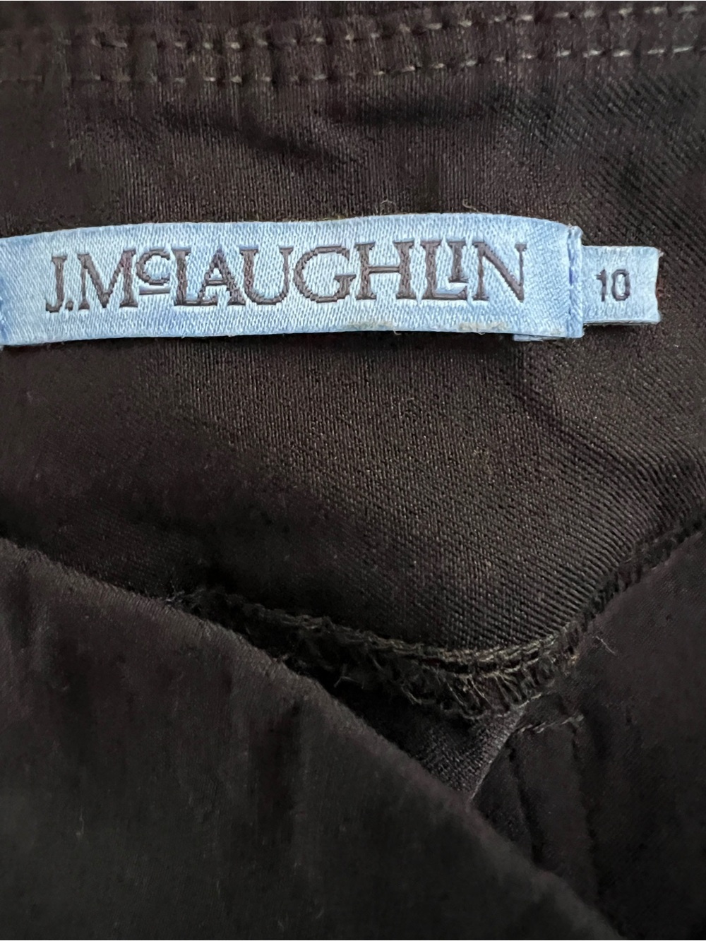 J.McLaughlin Navy Pull-On Slim Tapered Stretch Pants Size 10 - Picture 5 of 7